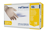 REFLEXX 46 GUANTO IN LATTICE SENZA POLVERE MONOUSO NON STERILE L 100 PEZZI