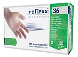 REFLEXX 36 GUANTO IN VINILE SOFT SENZA POLVERE S 100 PEZZI