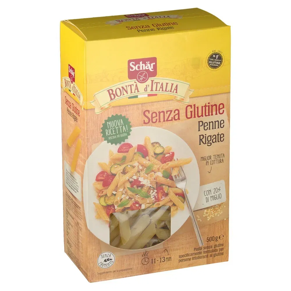 Pasta senza glutine Schär Penne Rigate, 500g