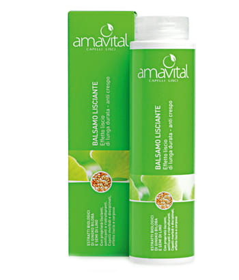 Balsamo lisciante Amavital anti-crespo capelli, 250ml