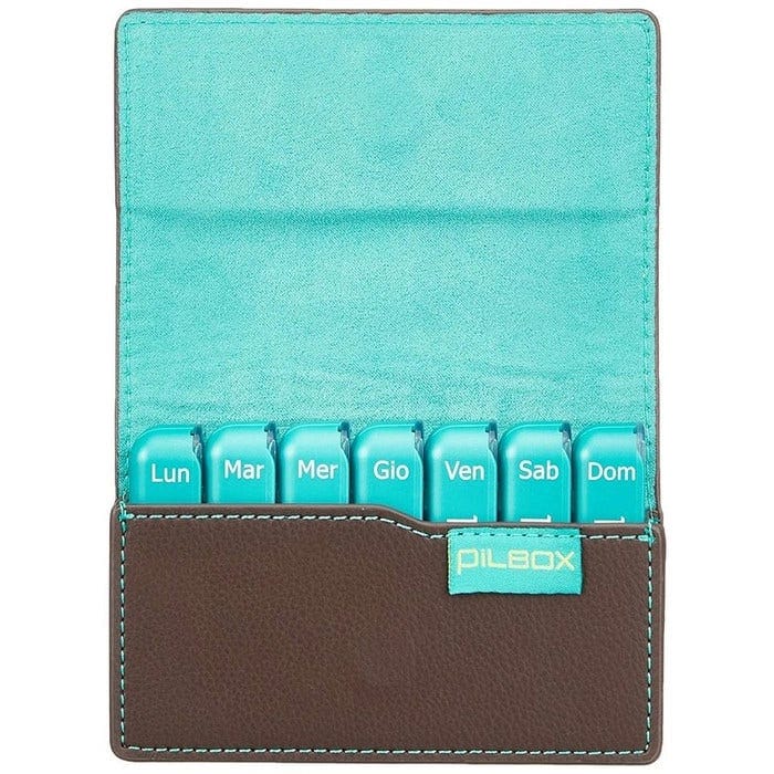 Pilloliera settimanale Pilbox Mini compatta e discreta