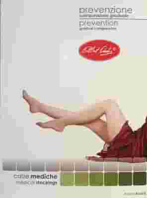 ALBERT ANDRE' ARTICOLO 211 CCL 1 GAMBALETTO A-D TERAPEUTICO KK1 PUNTA APERTA MICROFIBRE LYCRA MM HG 20-30 COLORE BEIGE MEDIA ST