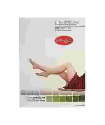 ALBERT ANDRE' ARTICOLO 211 CCL 1 GAMBALETTO A-D TERAPEUTICO KK1 PUNTA APERTA MICROFIBRE LYCRA MM HG 20-30 COLORE BEIGE LARGE ST