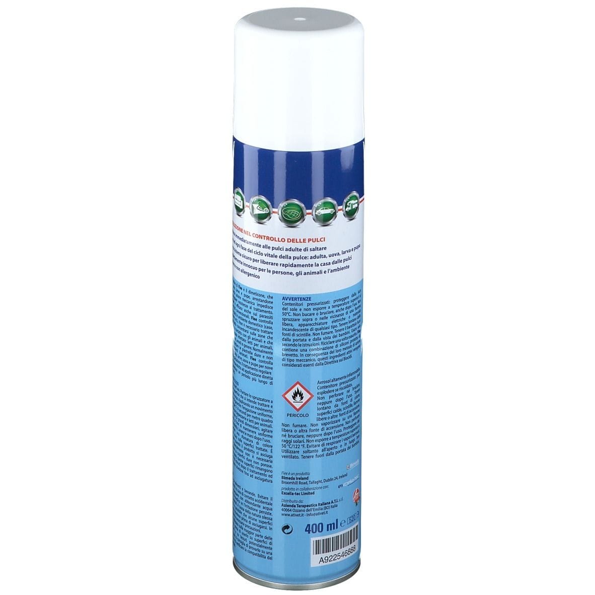 Flee Spray Domestico Antipulci a base dimeticone, 400ml