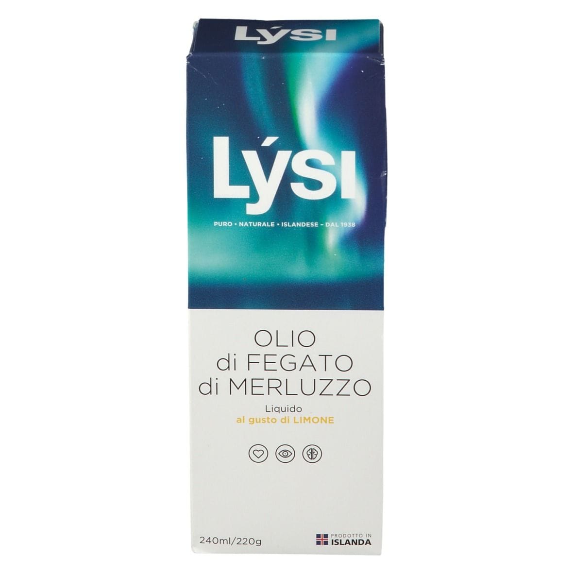 Integratore Lysi Olio di Fegato di Merluzzo al Limone 240ml