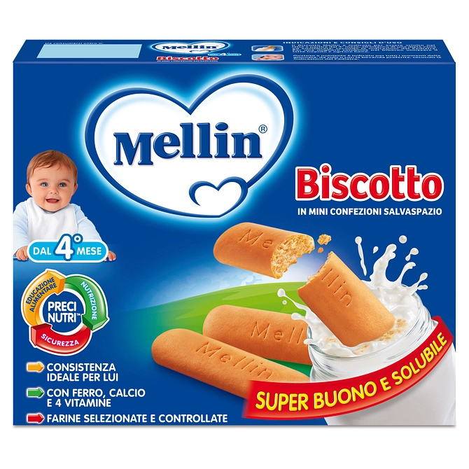 Mellin Biscotto 360 G 12 Pezzi