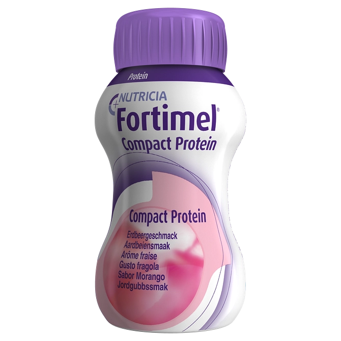 Fortimel Compact Protein Fragola 4 Bottiglie 125 Ml