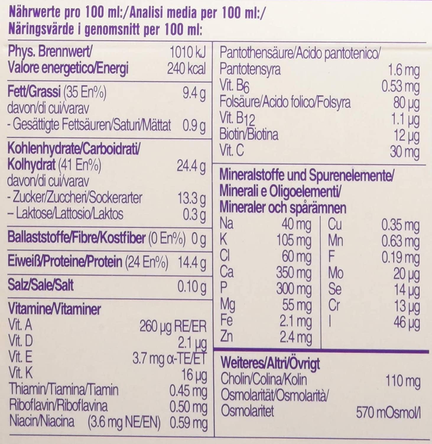 FORTIMEL COMPACT PROTEIN CAFFE' 4 BOTTIGLIE DA 125 ML