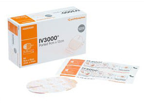 Medicazione Adesiva Opsite Iv3000 Sterile Fissaggio Cateteripoliuretano Trasparente Impermeabile Misura 9 X12 Cm Ovale Ported Taglio A U 50 Pezzi