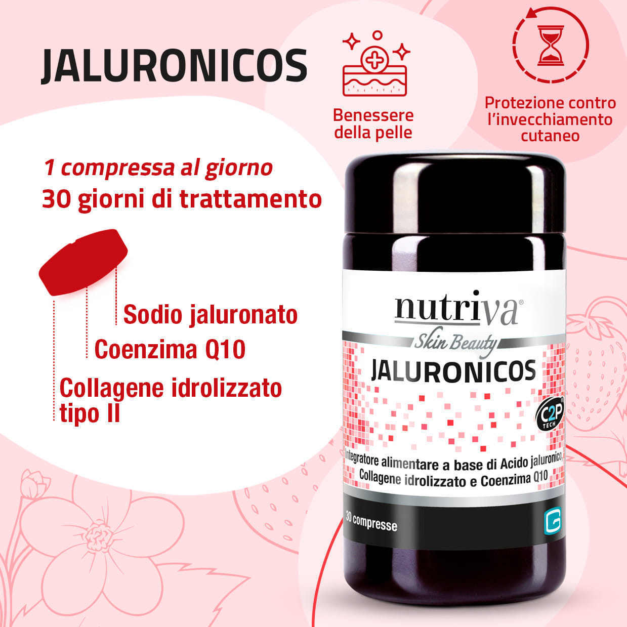 NUTRIVA JALURONICOS 30 COMPRESSE