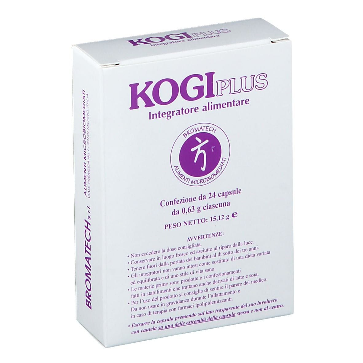 Integratore Kogi PLUS per il colesterolo, 24 capsule