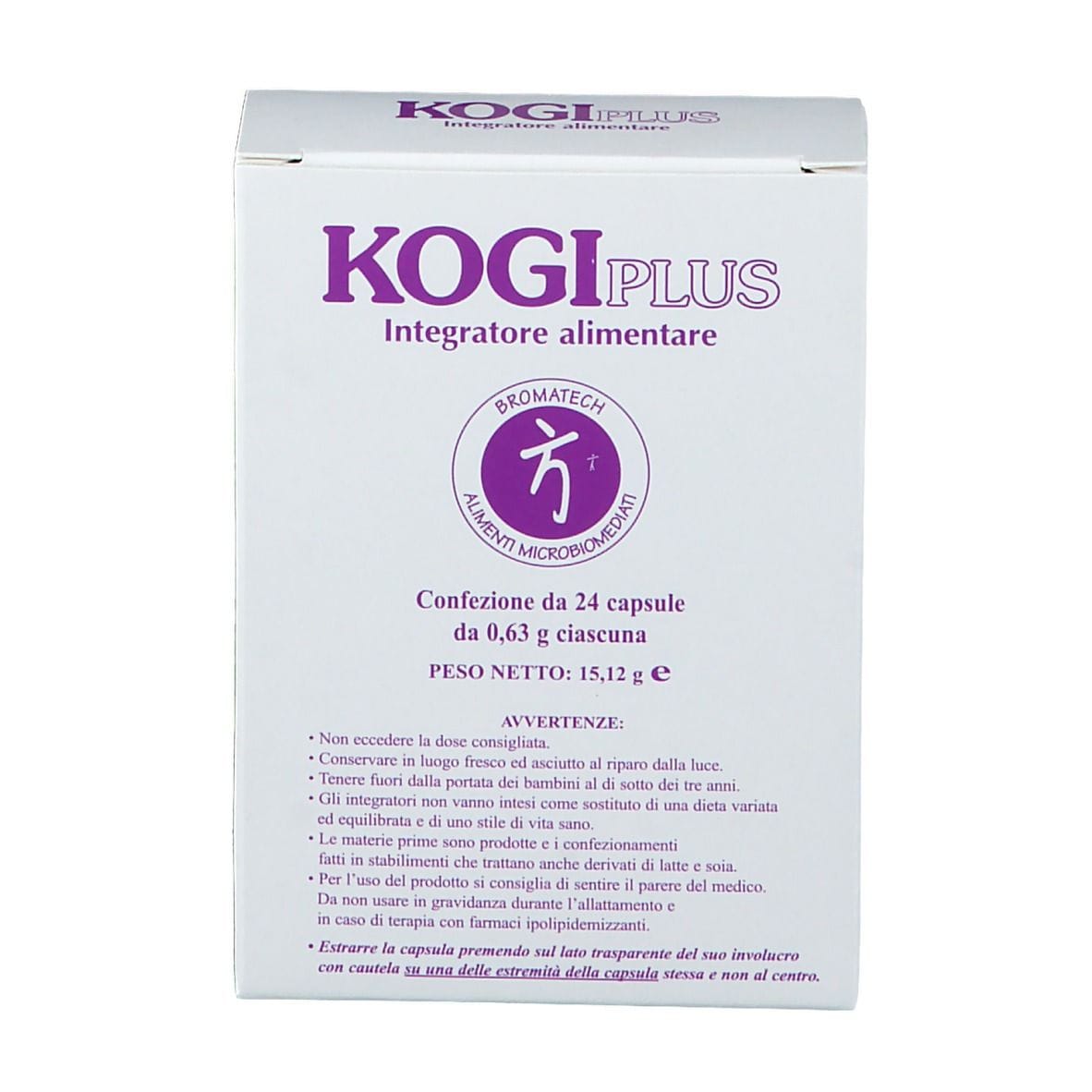 Integratore Kogi PLUS per il colesterolo, 24 capsule