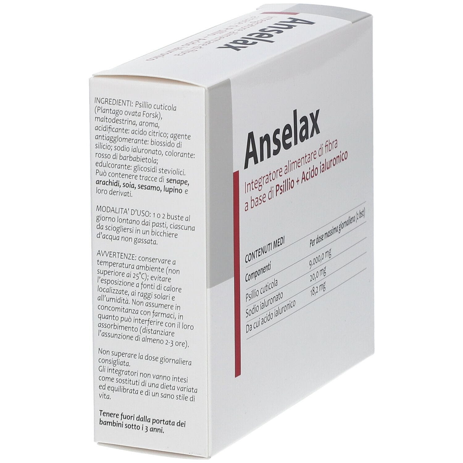 Integratore Anselax per l'intestino, 14 bustine