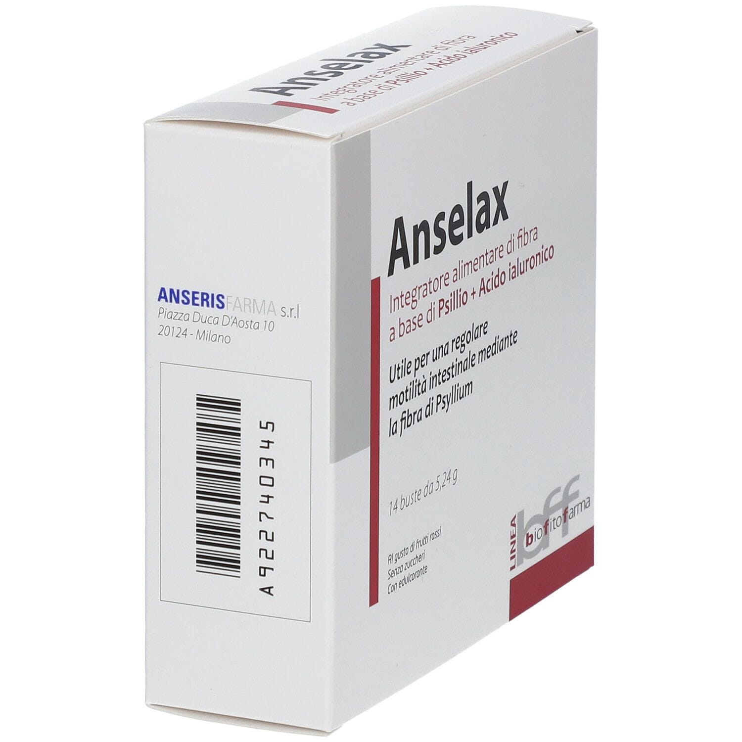 Integratore Anselax per l'intestino, 14 bustine