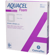 AQUACEL FOAM MEDICAZIONE HYDROFIBER STERILE ADESIVA IN SCHIUMA DI POLIURETANO 21X21CM 5 PEZZI