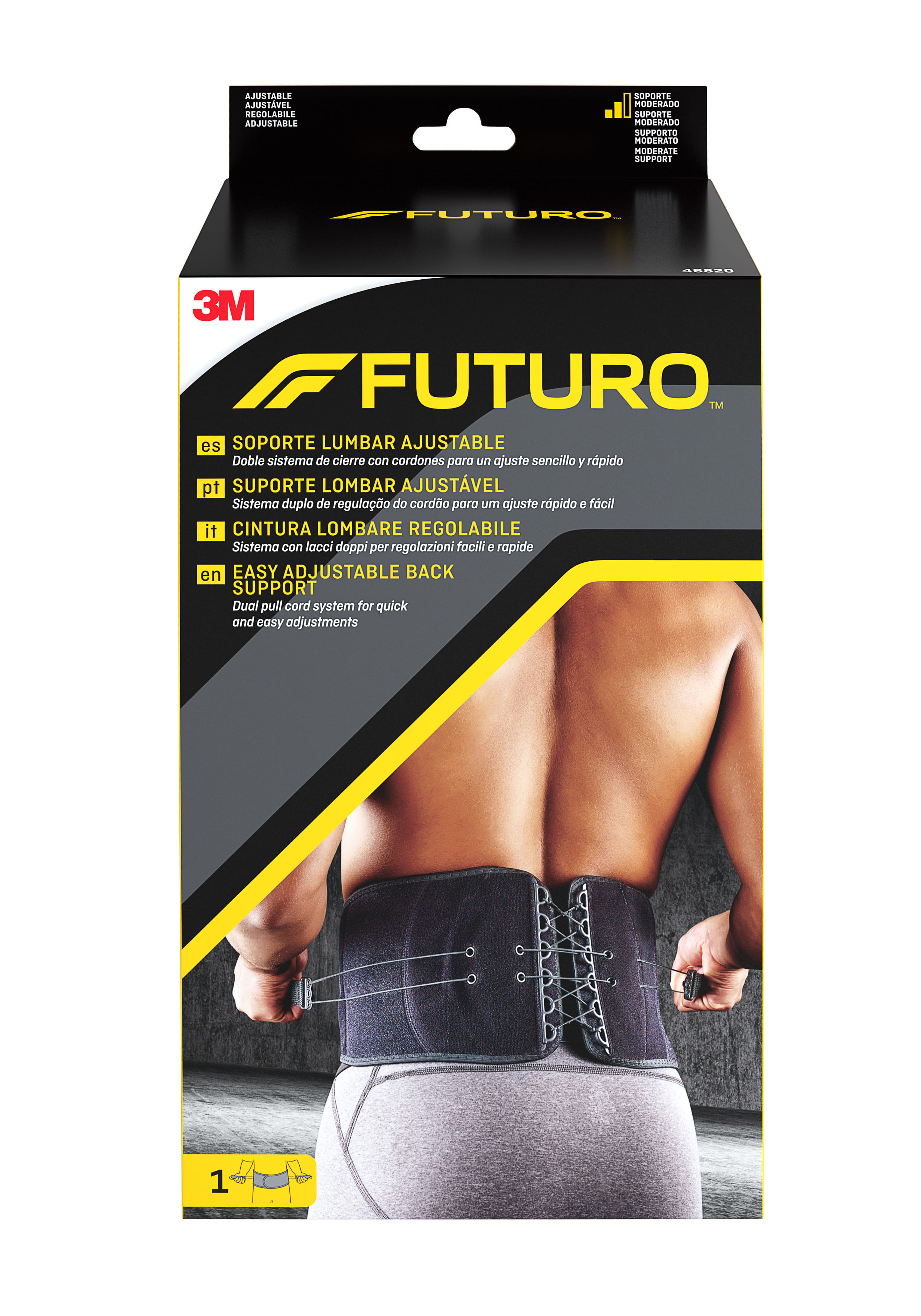 Cintura lombare regolabile Futuro per supporto lombare
