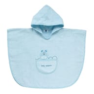 CH PONCHO AZZURRO TOPO 12M+