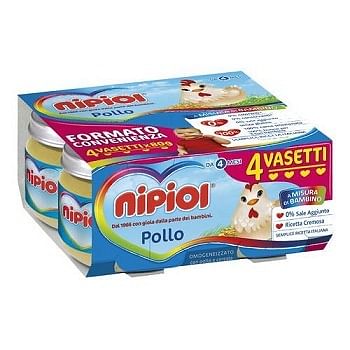 Nipiol Omogeneizzato Vitello 120 G 4 Pezzi