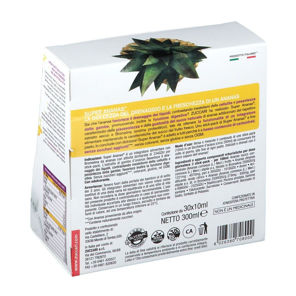 SUPER ANANAS 30 BUSTINE STICK PACK 10 ML