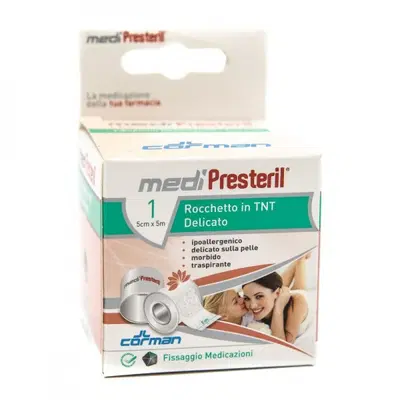 CEROTTO IN ROCCHETTO IN TNT MEDIPRESTERIL DELICATO M5X5CM CEROTTO IN ROCCHETTO IN TNT MEDIPRESTERIL DELICATO M5X5CM