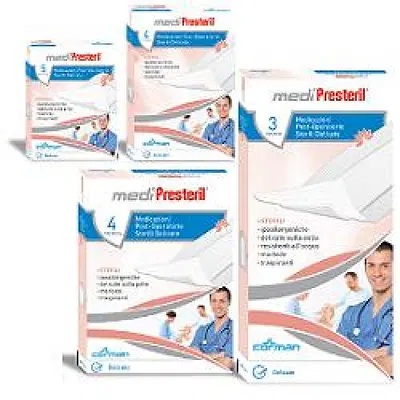 MEDICAZIONE POST OPERATORIA MEDIPRESTERIL DELICATA TNT 10X25CM 3 PEZZI MEDICAZIONE POST OPERATORIA MEDIPRESTERIL DELICATA TNT 10X25CM 3 PEZZI