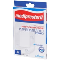 MEDICAZIONE POST OPERATORIA MEDIPRESTERIL IMPERMEABILE 10X15CM 4 PEZZI