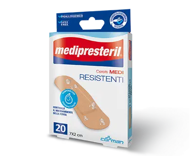 CEROTTO MEDIO MEDIPRESTERIL RESISTENTE 7X2CM 20 PEZZI CEROTTO MEDIO MEDIPRESTERIL RESISTENTE 7X2CM 20 PEZZI