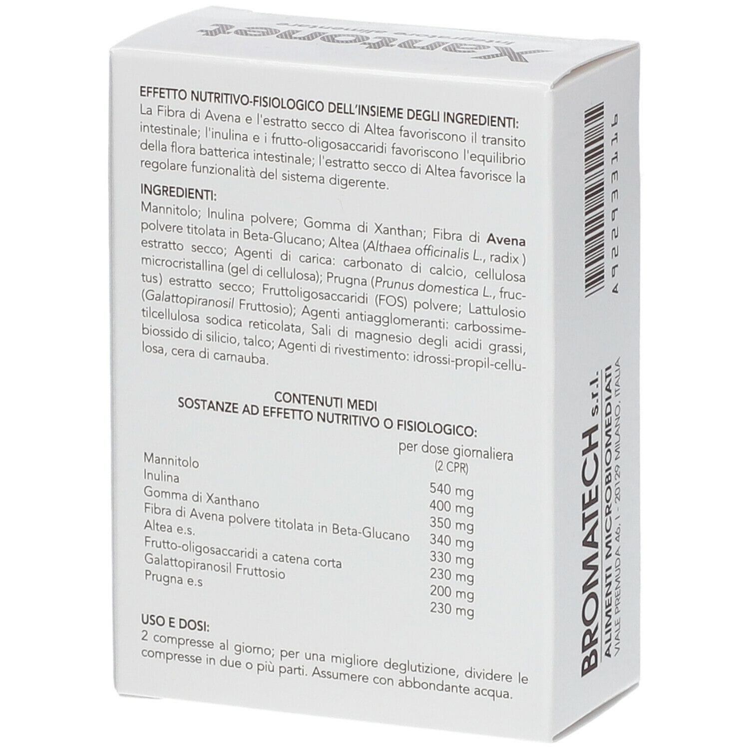 Integratore Xantonet Bromatech per il transito intestinale