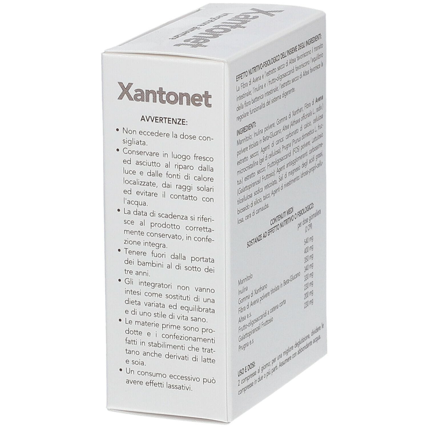Integratore Xantonet Bromatech per il transito intestinale