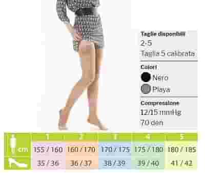 KAMILA COMFORT EASY COLLANT MAGLIA RETE 70 DENARI NERO 3
