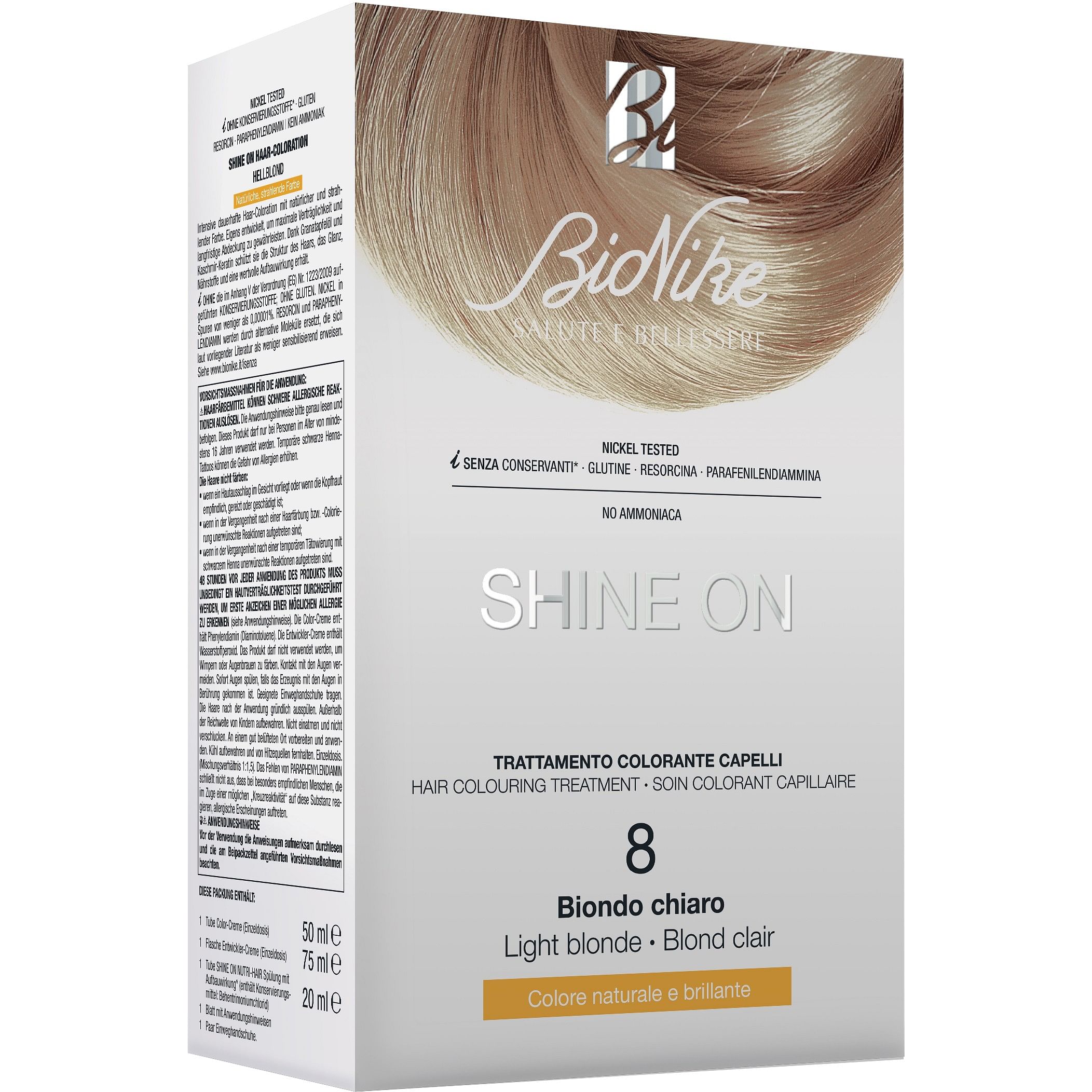 Bionike Shine On Capelli Biondo Chiaro 8