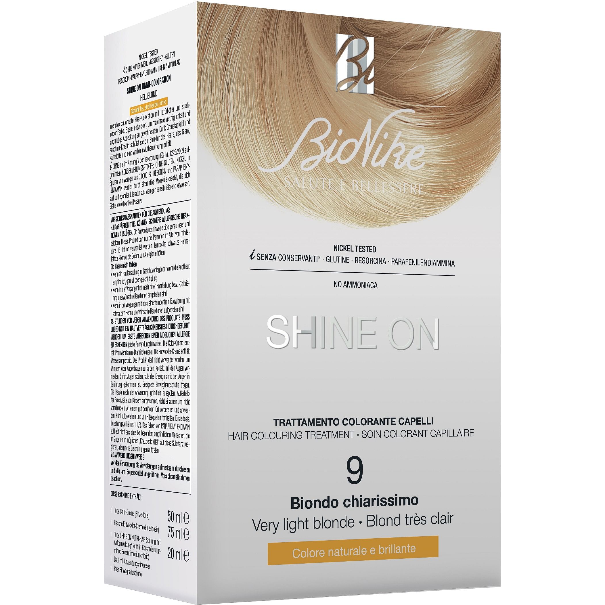 Bionike Shine On Capelli Biondo Chiaro 9