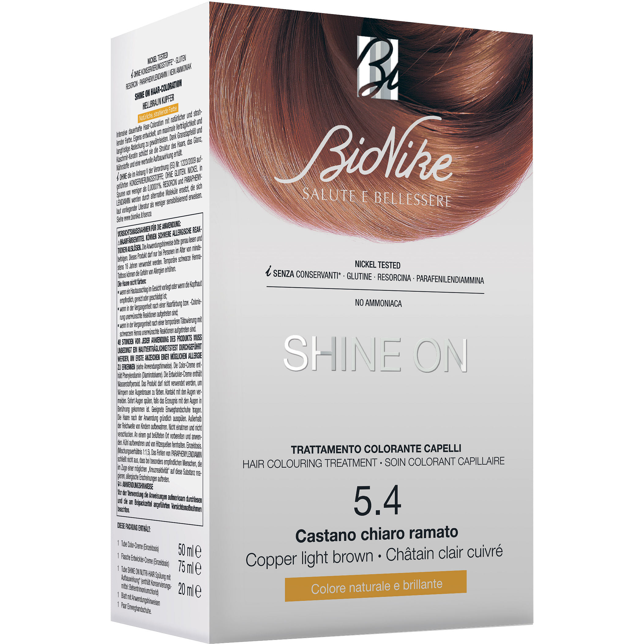 Bionike Shine On Capelli Castano Ramato 5.4