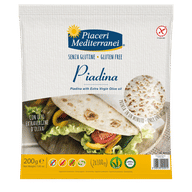 PIACERI MEDITERRANEI PIADINA OLIO D'OLIVA 200 GRAMMI