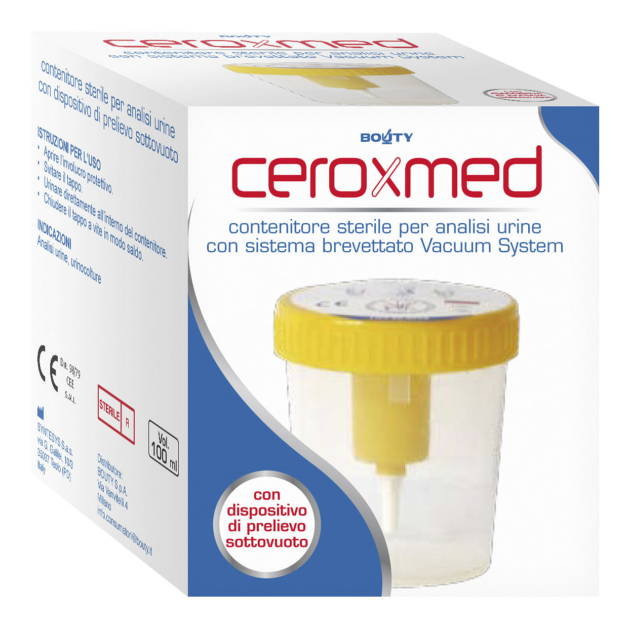 Ceroxmed Contenitore Urina Vacuum System 1 Pezzo