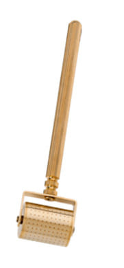 Roller Cosmetic Gold Roll-CIT per viso, 260 aghi placcato oro