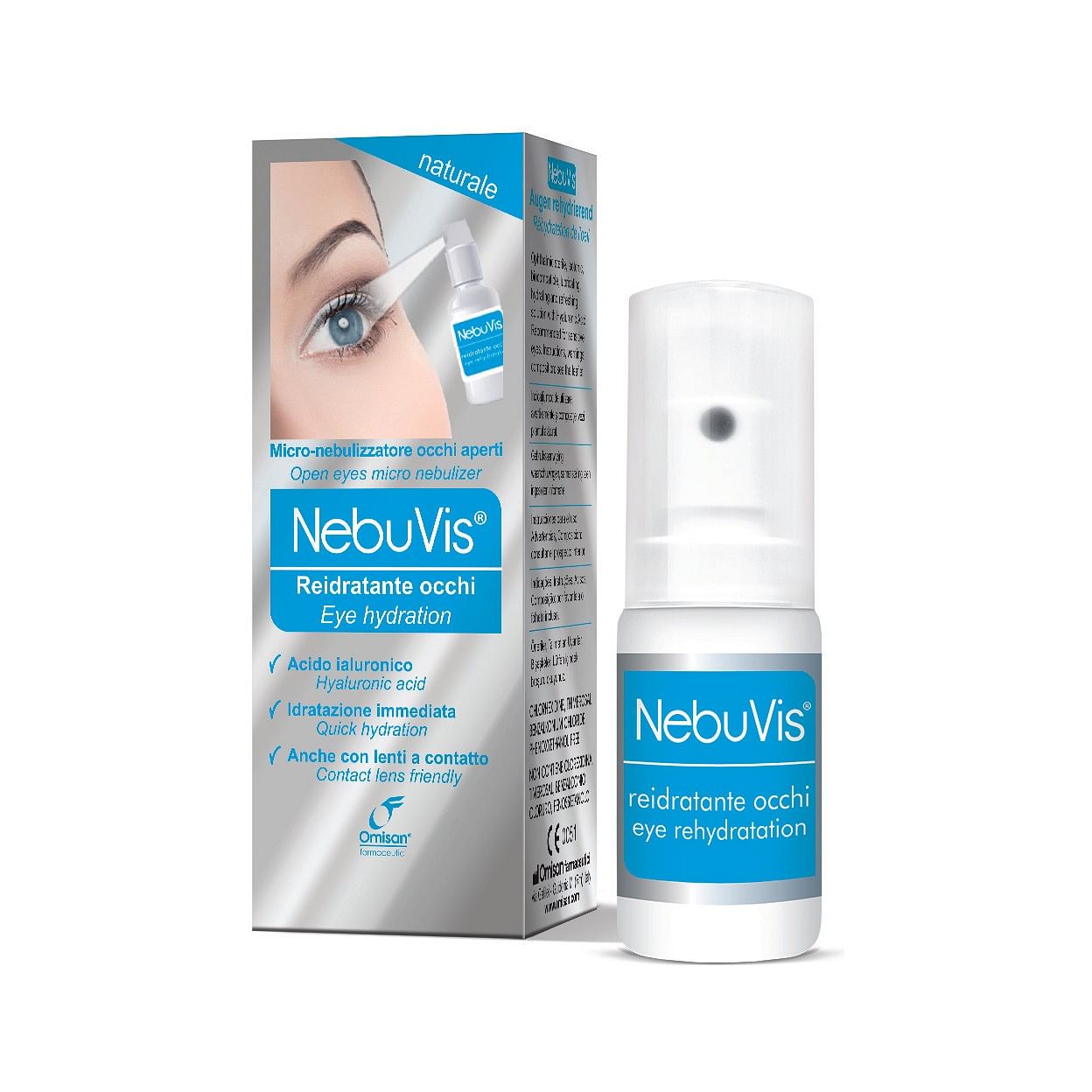 Nebuvis Reidratante Occhi Spray 10 Ml 1 Pezzo