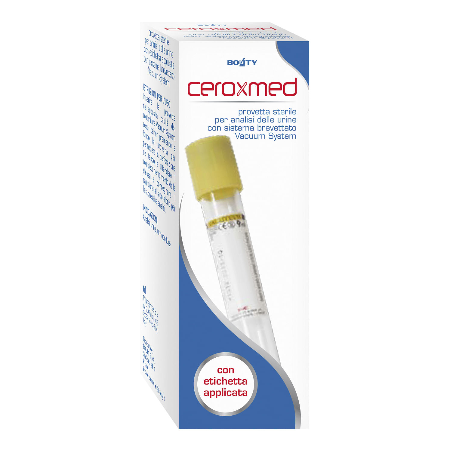 Ceroxmed Provetta Urine Vacuum System 1 Pezzo