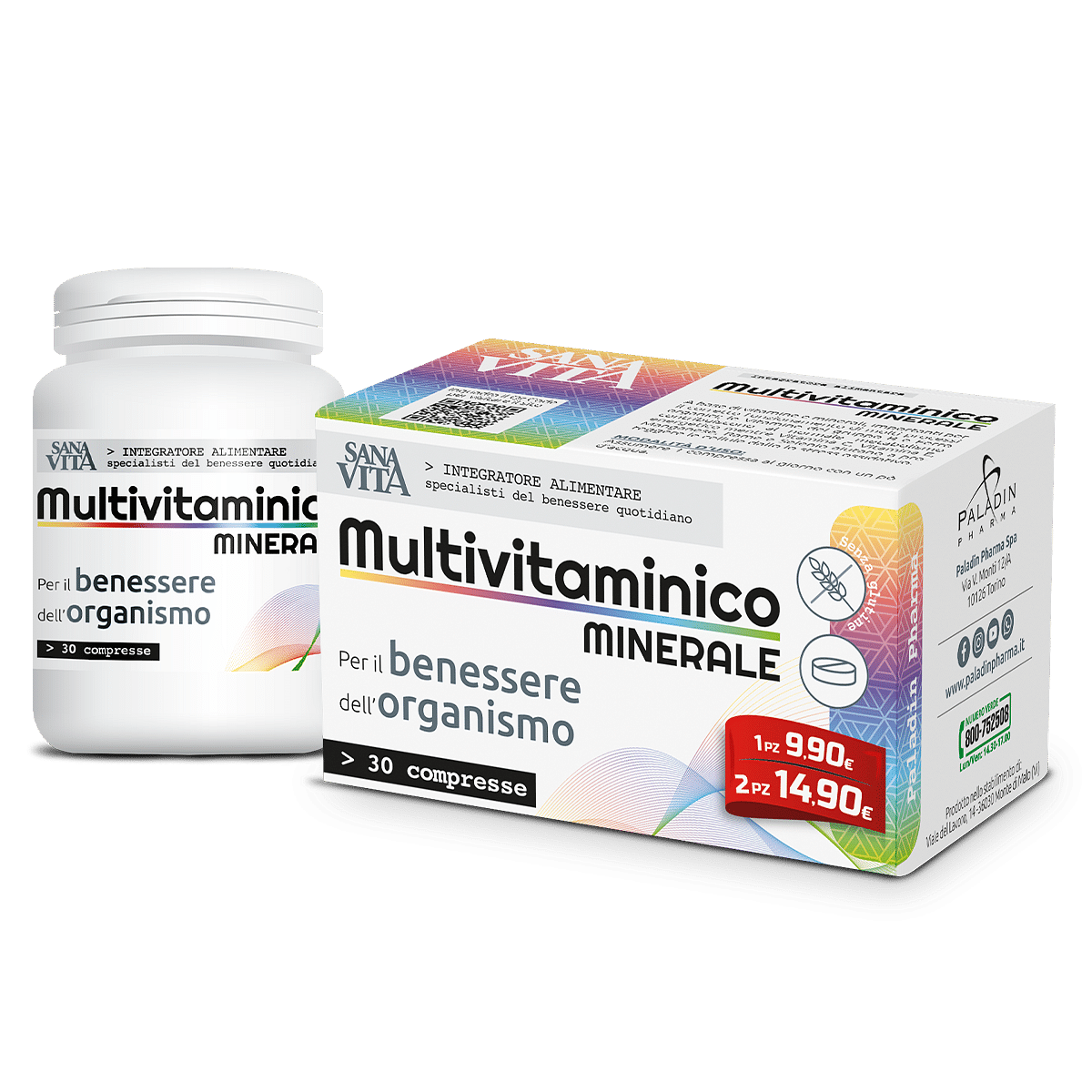 Sanavita Multivitaminico Minerale 30 Compresse