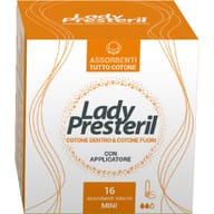 Assorbenti interni Lady Presteril Mini in cotone, 16 pezzi