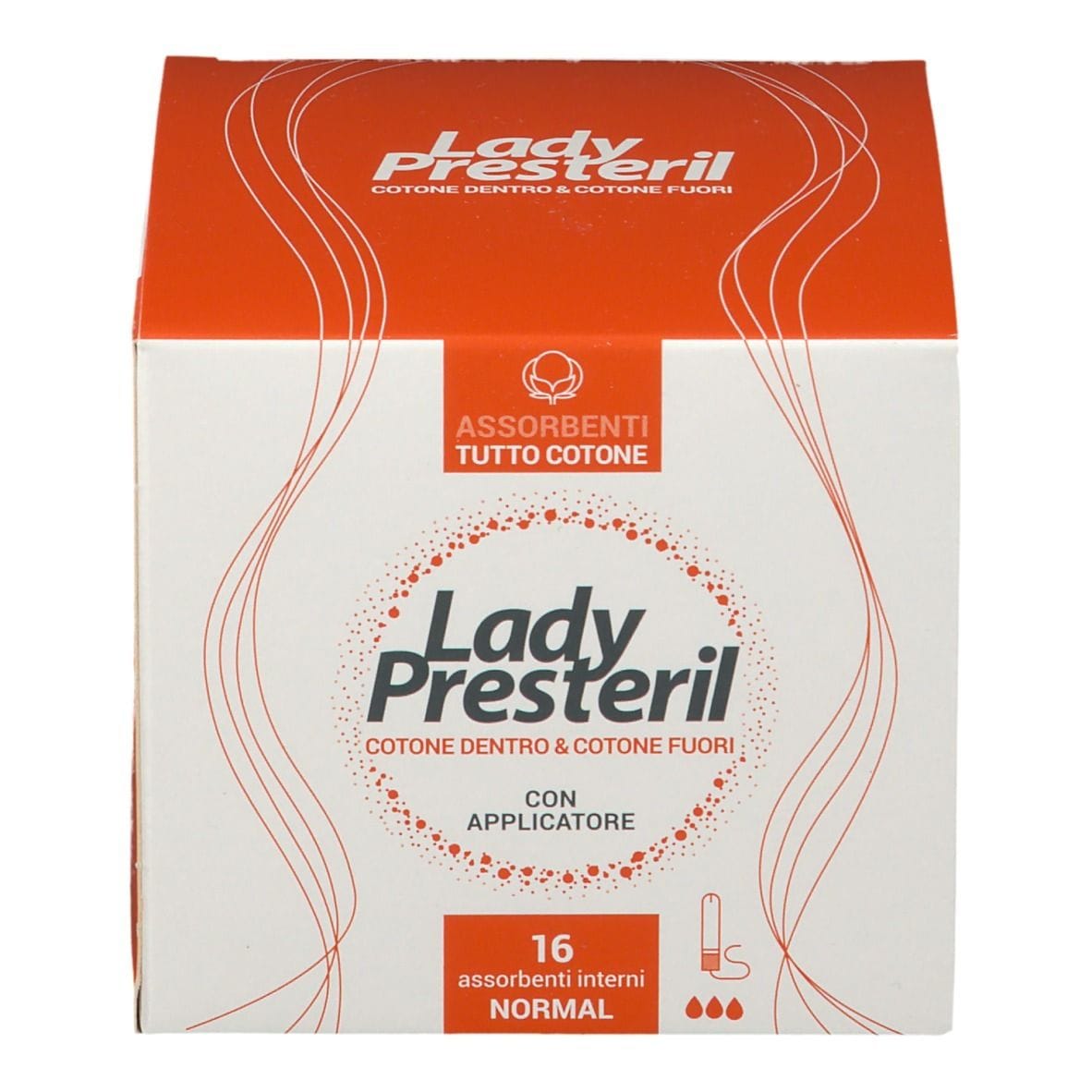 Assorbenti Interni Lady Presteril Normal in Cotone, 16 pz