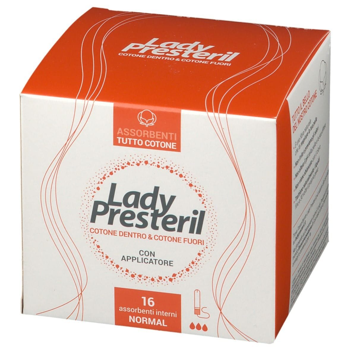 Assorbenti Interni Lady Presteril Normal in Cotone, 16 pz