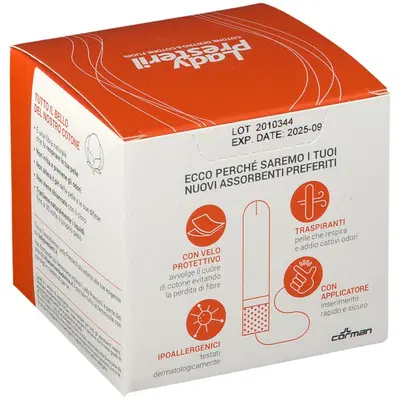 LADY PRESTERIL ASSORBENTI INTERNI NORMAL 16 PEZZI LADY PRESTERIL ASSORBENTI INTERNI NORMAL 16 PEZZI