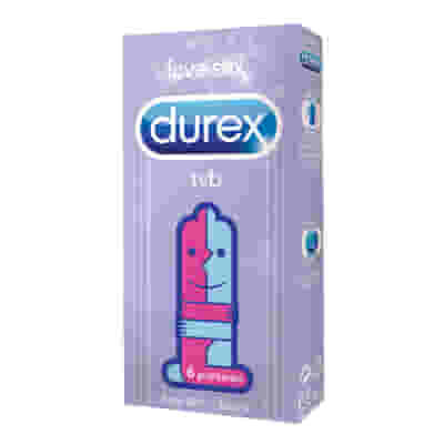 Profilattici Durex TVB Easy On in Lattice, 6 Pezzi