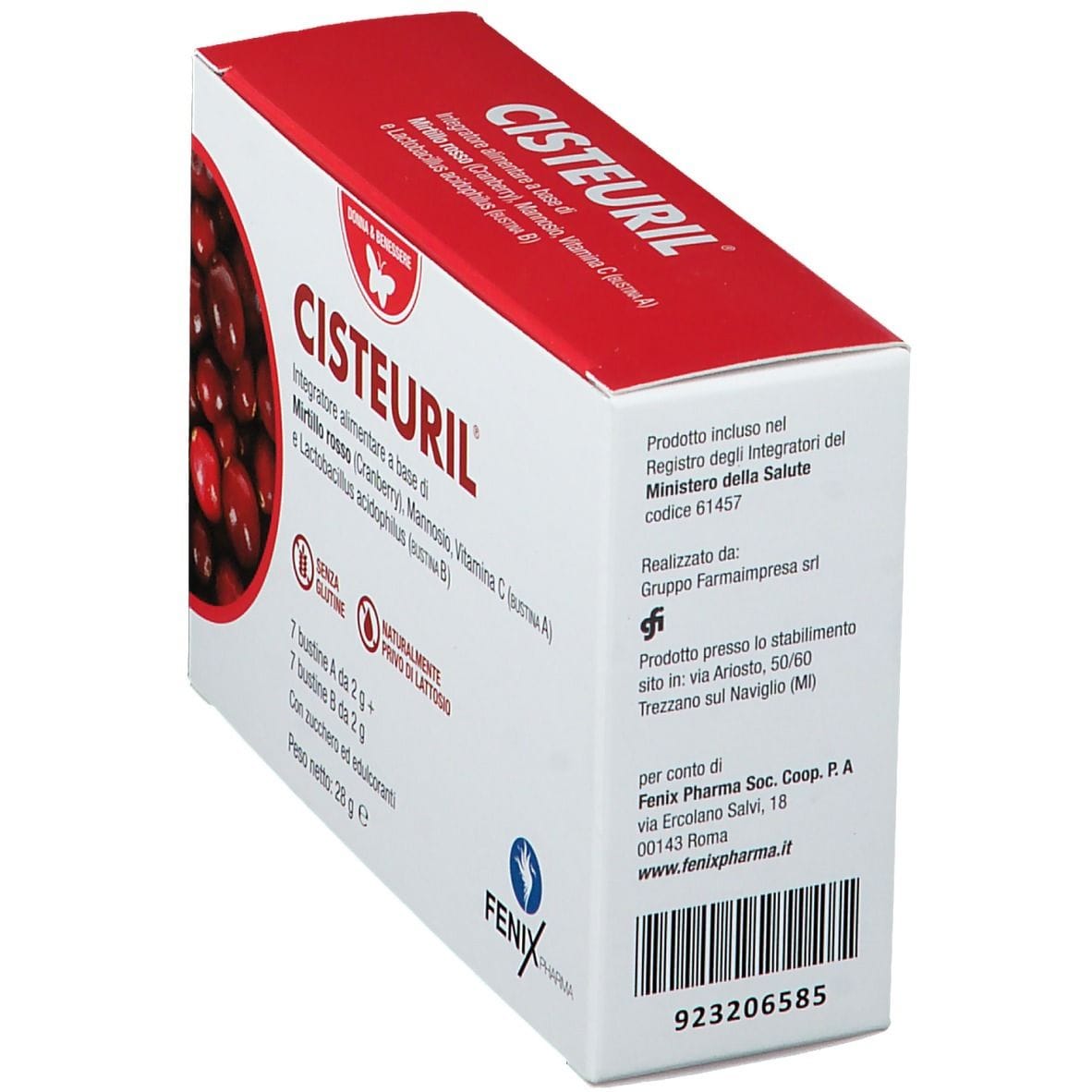 Integratore Cisteuril 7+7 per le vie urinarie, bustine