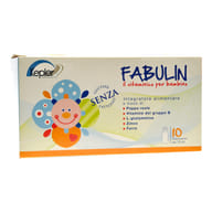 Integratore Fabulin vitamine e minerali per bambini, 10 flaconcini