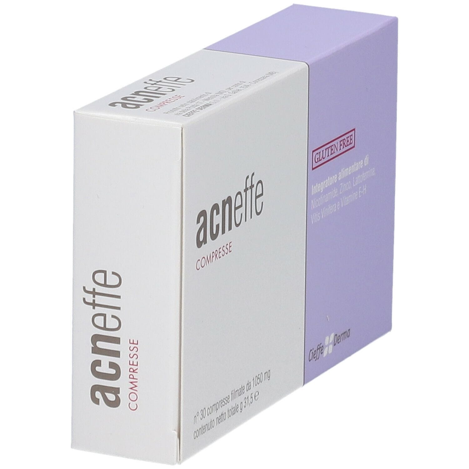 Acneffe integratore per pelle acneica, 30 compresse
