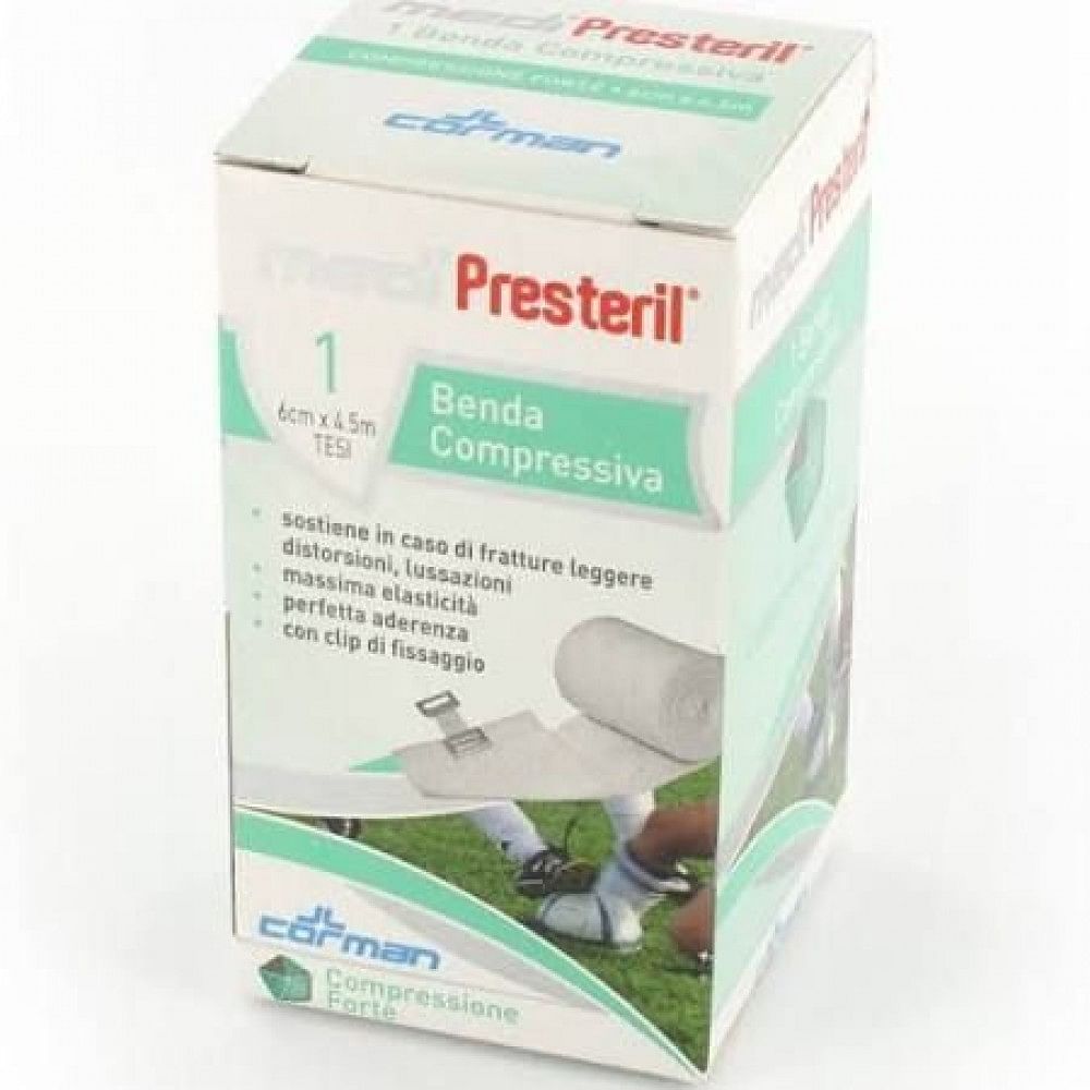 Benda Medipresteril Compressione Forte M4,5 X8 Cm Tesi