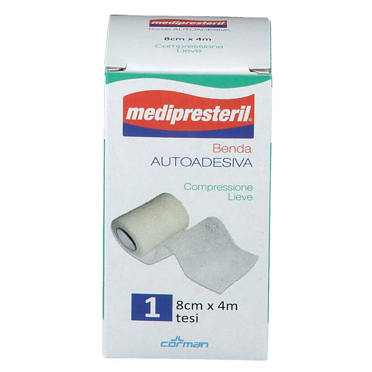 Benda Autoadesiva Medipresteril 8x400cm per Traumi e Distorsioni