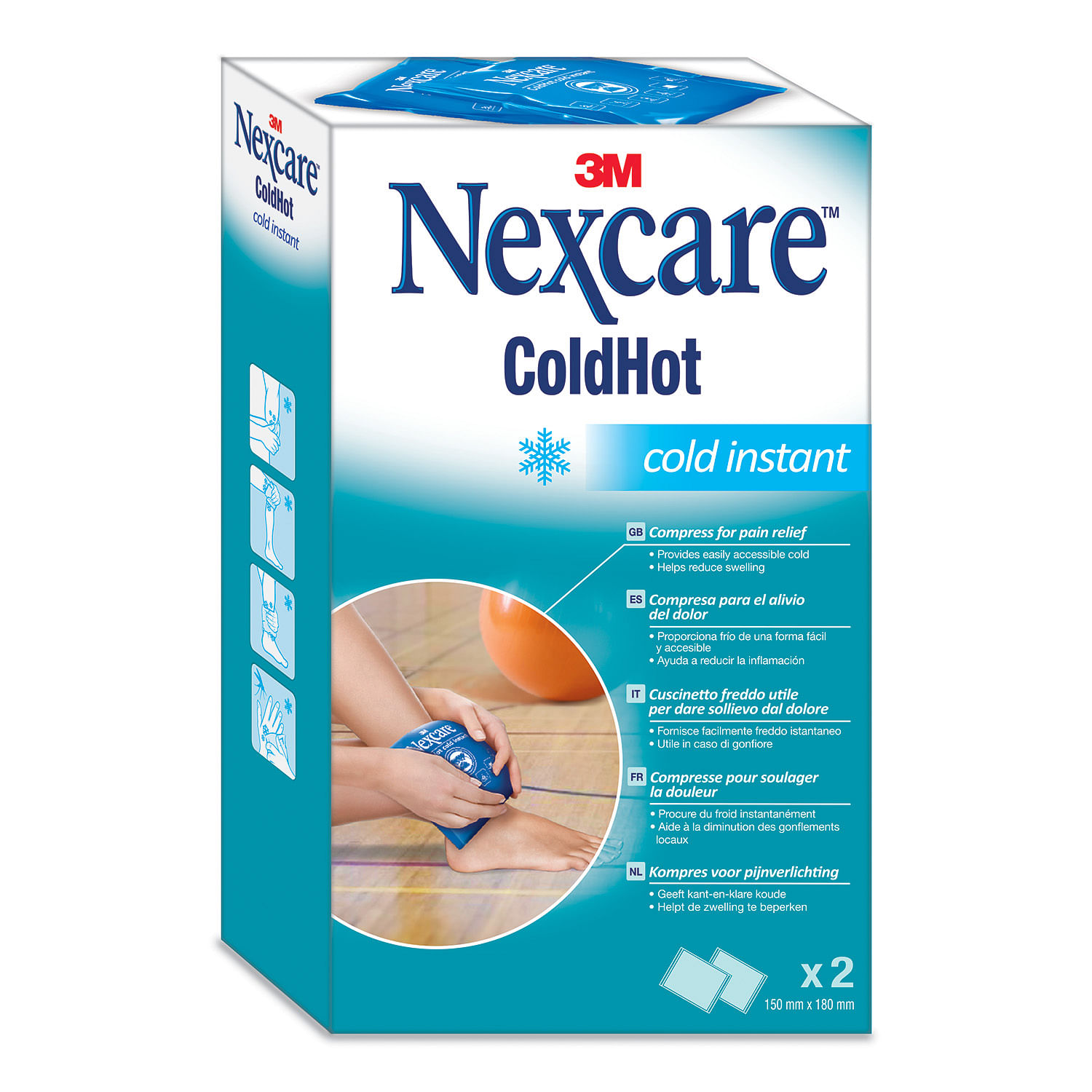 Nexcare Coldhot Cold Instant Ghiaccio Istantaneo Buble Pack